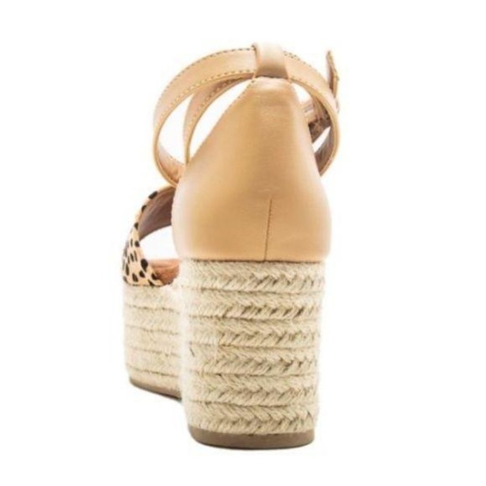 Cheetah Espadrille Platform Sandals - Picture 12 of 13